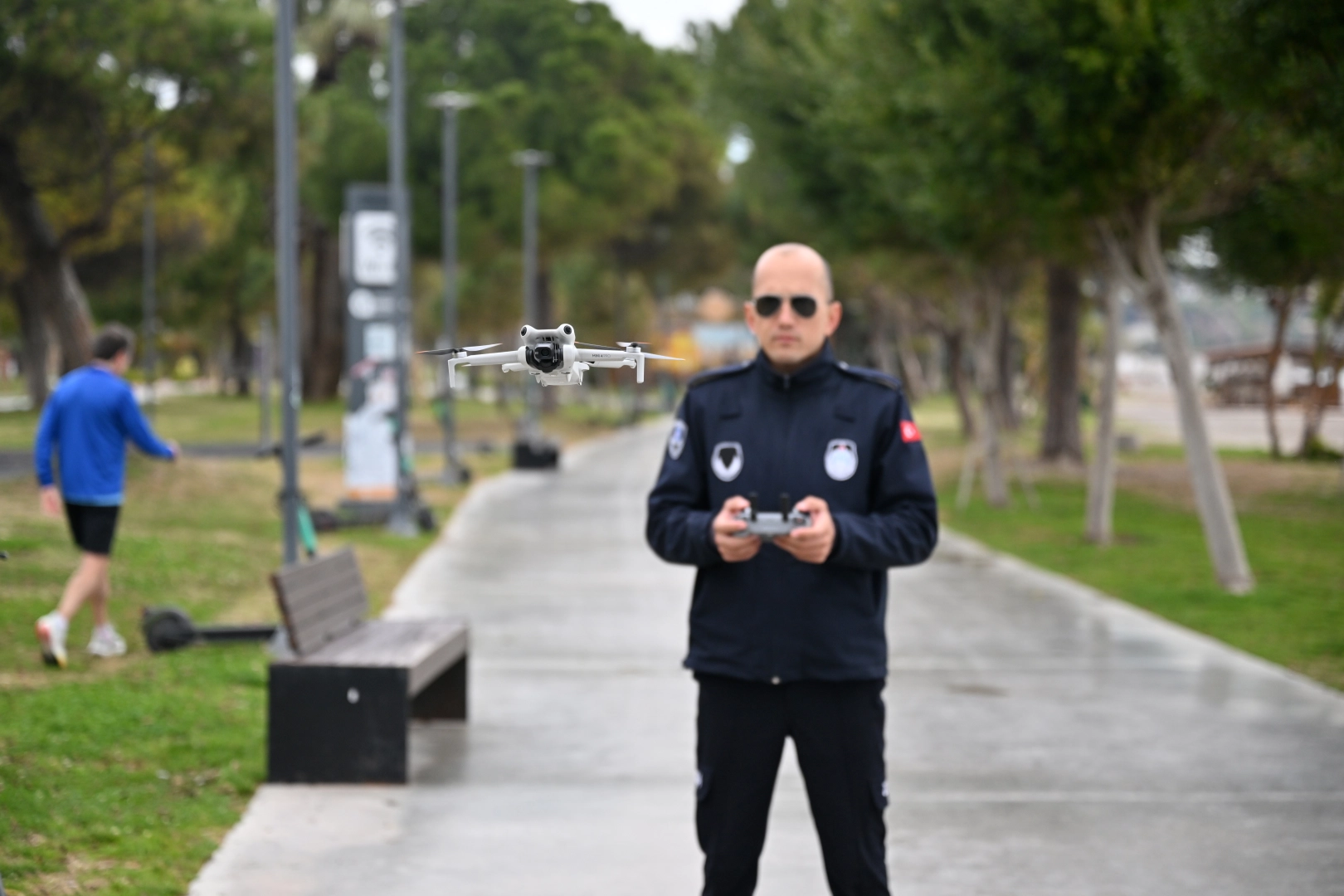 Antalya&rsquo;da zabıta drone ile denetimde