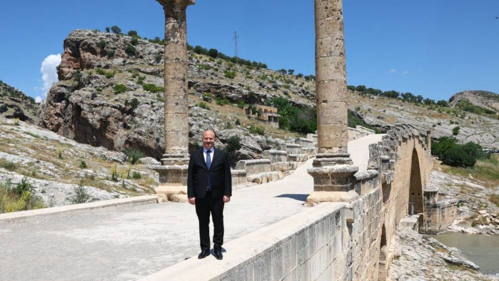 Adıyaman Valisi K&uuml;&ccedil;&uuml;k&rsquo;ten Cendere K&ouml;pr&uuml;s&uuml; ziyareti 