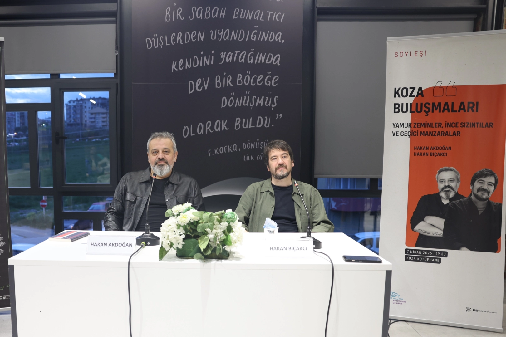 Bursa Nil&uuml;fer'de Koza Buluşmaları'nın konuğu Hakan Bı&ccedil;ak&ccedil;ı oldu