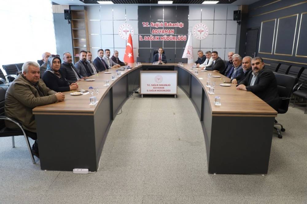 Adıyaman Muhtarlar Federasyonu&rsquo;ndan İl Sağlık M&uuml;d&uuml;r&uuml; Şirik&rsquo;e ziyaret 