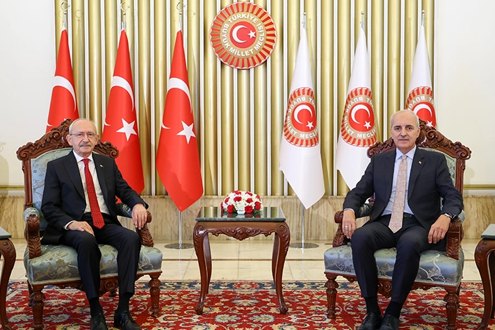 Kılı&ccedil;daroğlu, &Ouml;zel'in a&ccedil;ıklamaları ardından TBMM'de... Kılı&ccedil;daroğlu, Kurtulmuş ile g&ouml;r&uuml;şt&uuml;